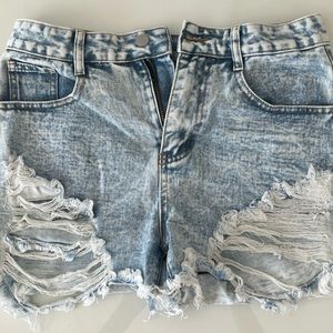 Shein Denim Ripped Jean Shorts